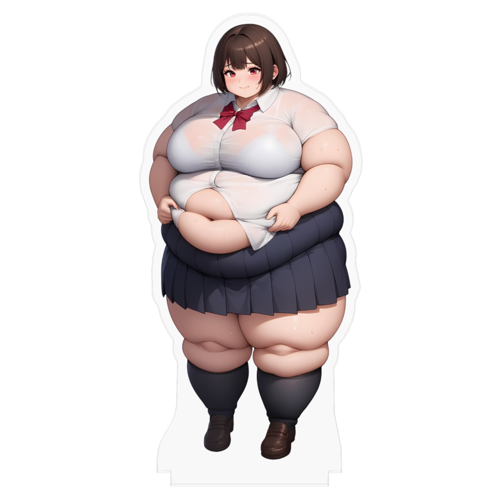 制服女子肥満化シリーズ アクリルフィギュア 竹沢あい