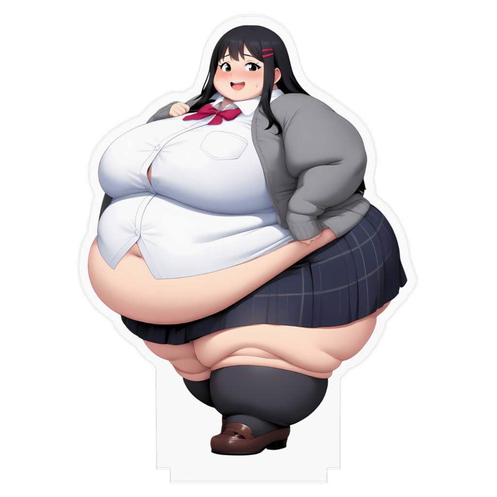 制服女子肥満化シリーズ アクリルフィギュア 堀江あけみ