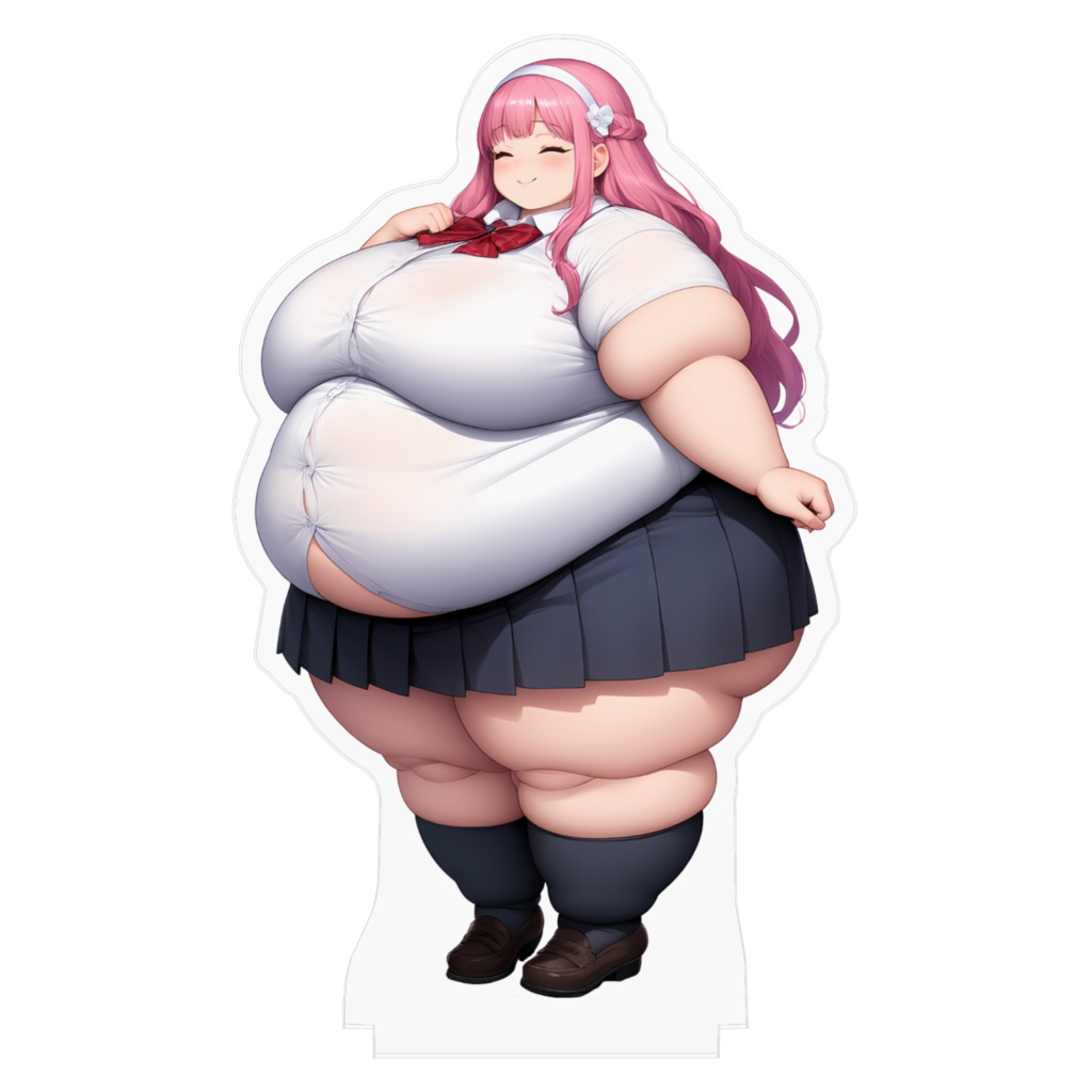 制服女子肥満化シリーズ アクリルフィギュア 大風あかり