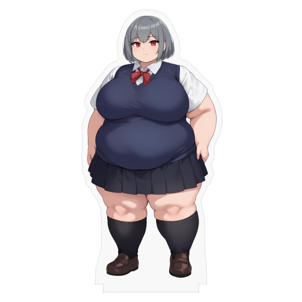 制服女子肥満化シリーズ アクリルフィギュア 津々見ゆう