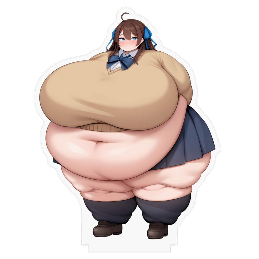 制服女子肥満化シリーズ アクリルフィギュア 篠原すず