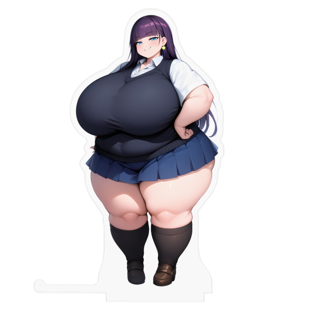 制服女子肥満化シリーズ アクリルフィギュア 樫葉あづさ