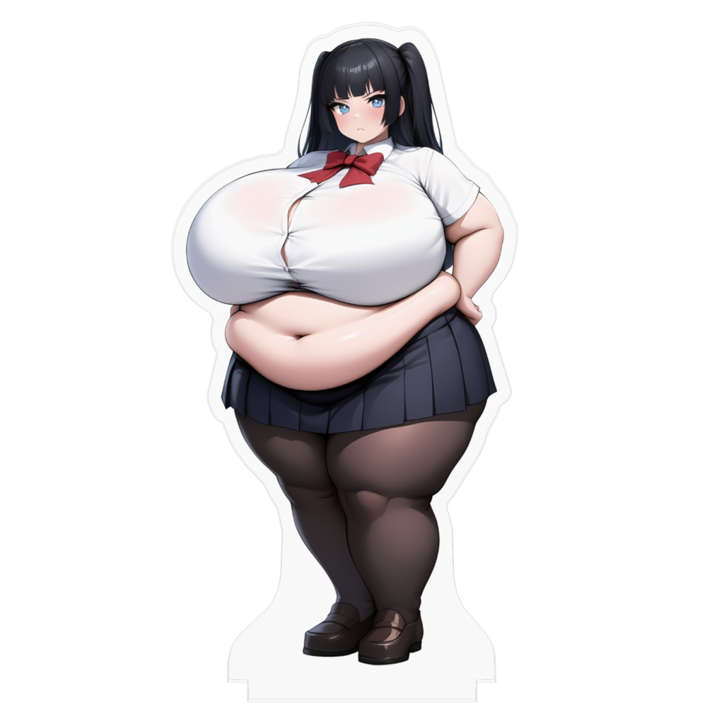 制服女子肥満化シリーズ アクリルフィギュア 水無月さち