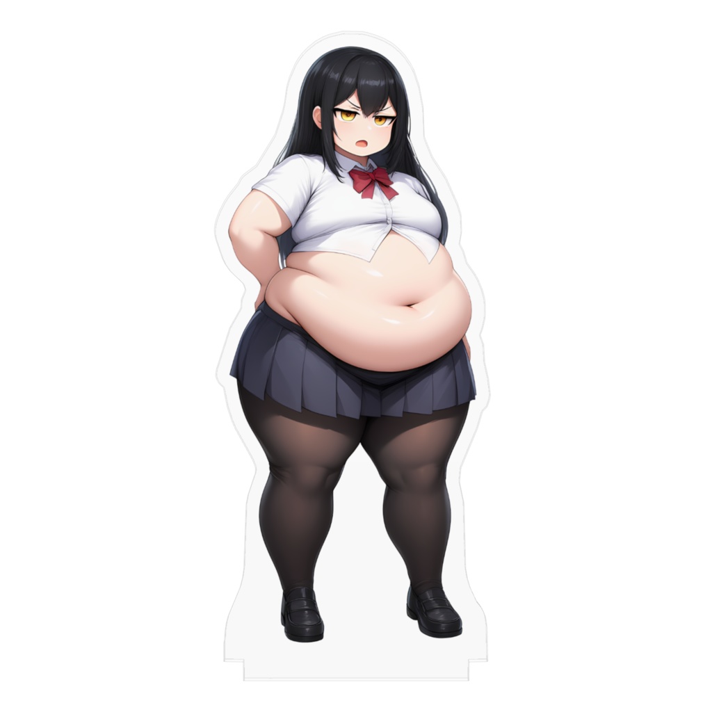 制服女子肥満化シリーズ アクリルフィギュア 高崎りさ