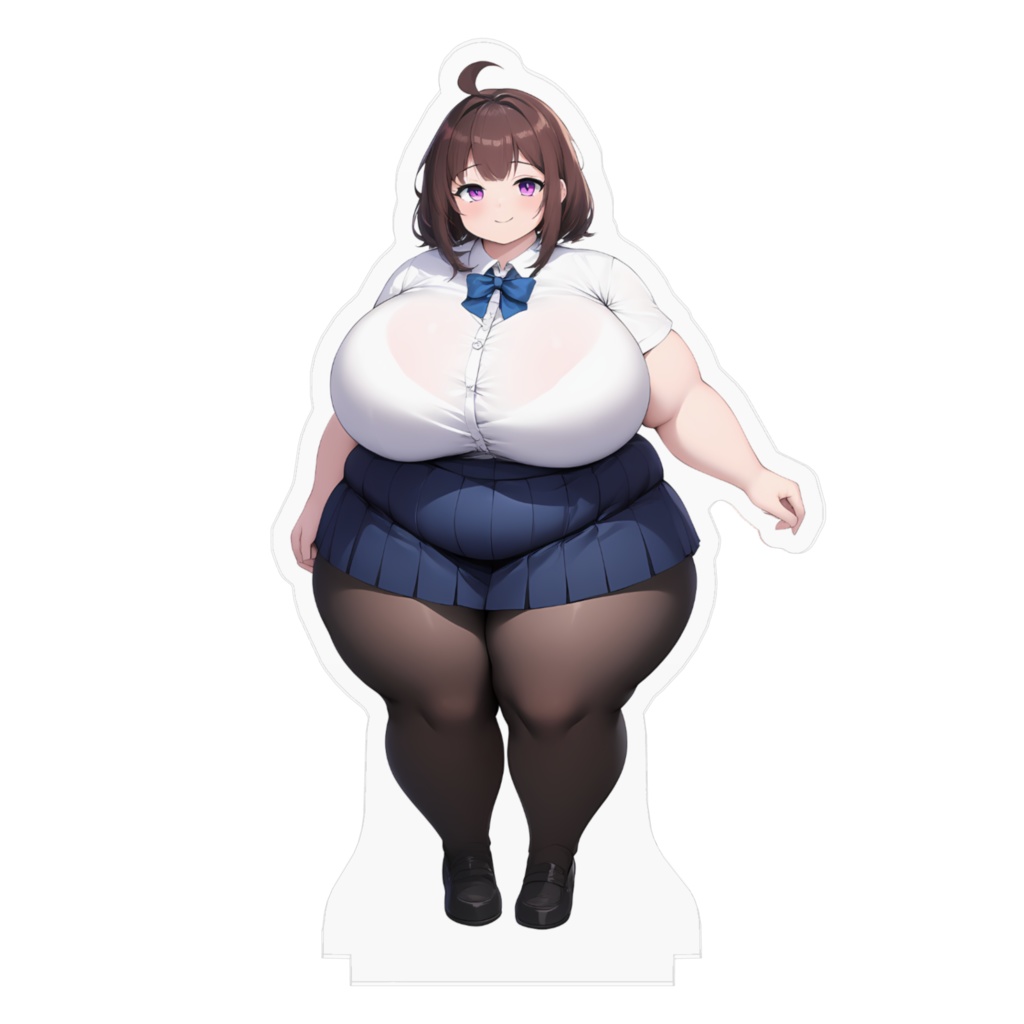 制服女子肥満化シリーズ アクリルフィギュア 中里まこ