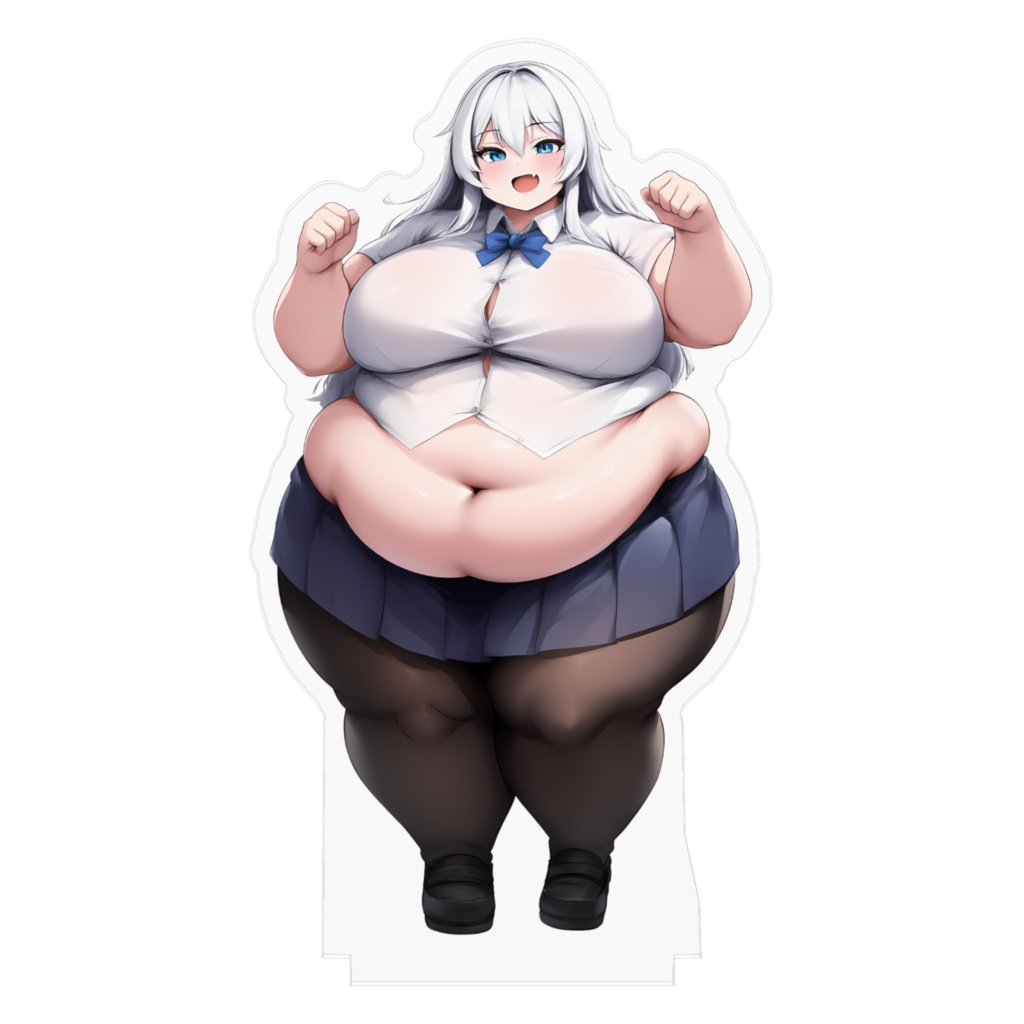 制服女子肥満化シリーズ アクリルフィギュア 深川シンシア
