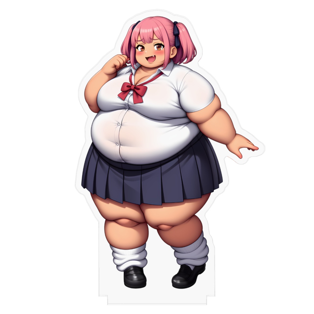 制服女子肥満化シリーズ アクリルフィギュア 広井ことみ