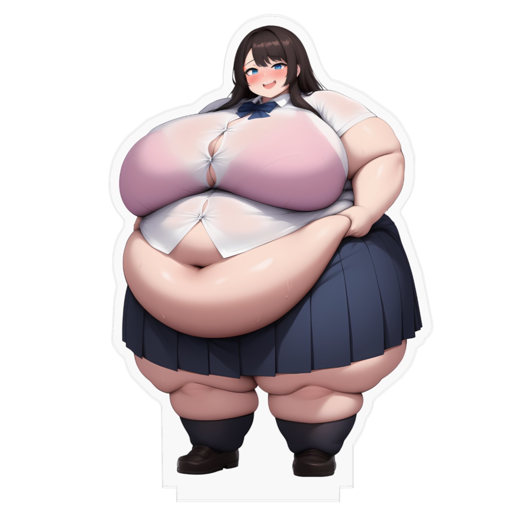 制服女子肥満化シリーズ アクリルフィギュア 宇田川ひな