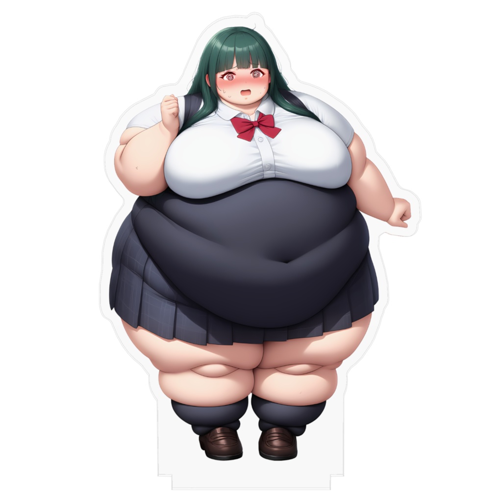 制服女子肥満化シリーズ アクリルフィギュア 日比谷みれい