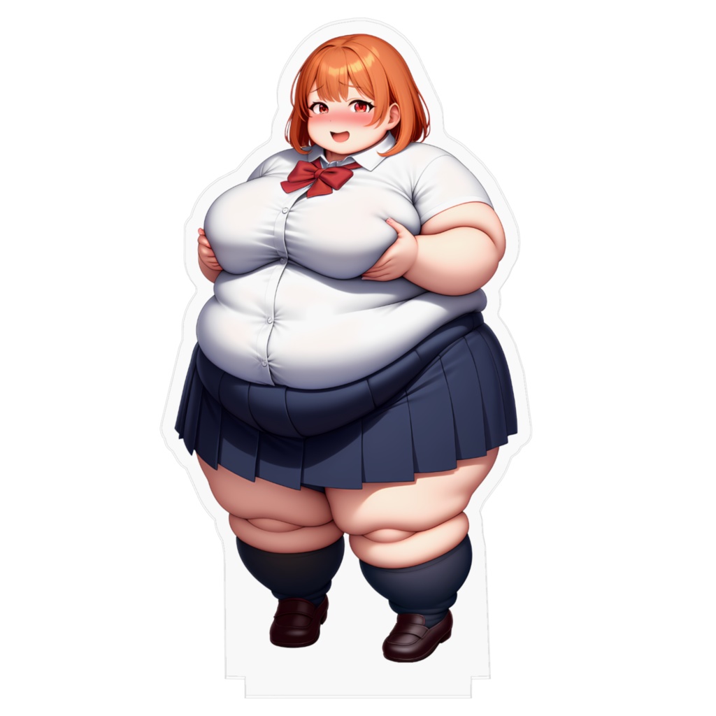 制服女子肥満化シリーズ アクリルフィギュア 小沼ちさと