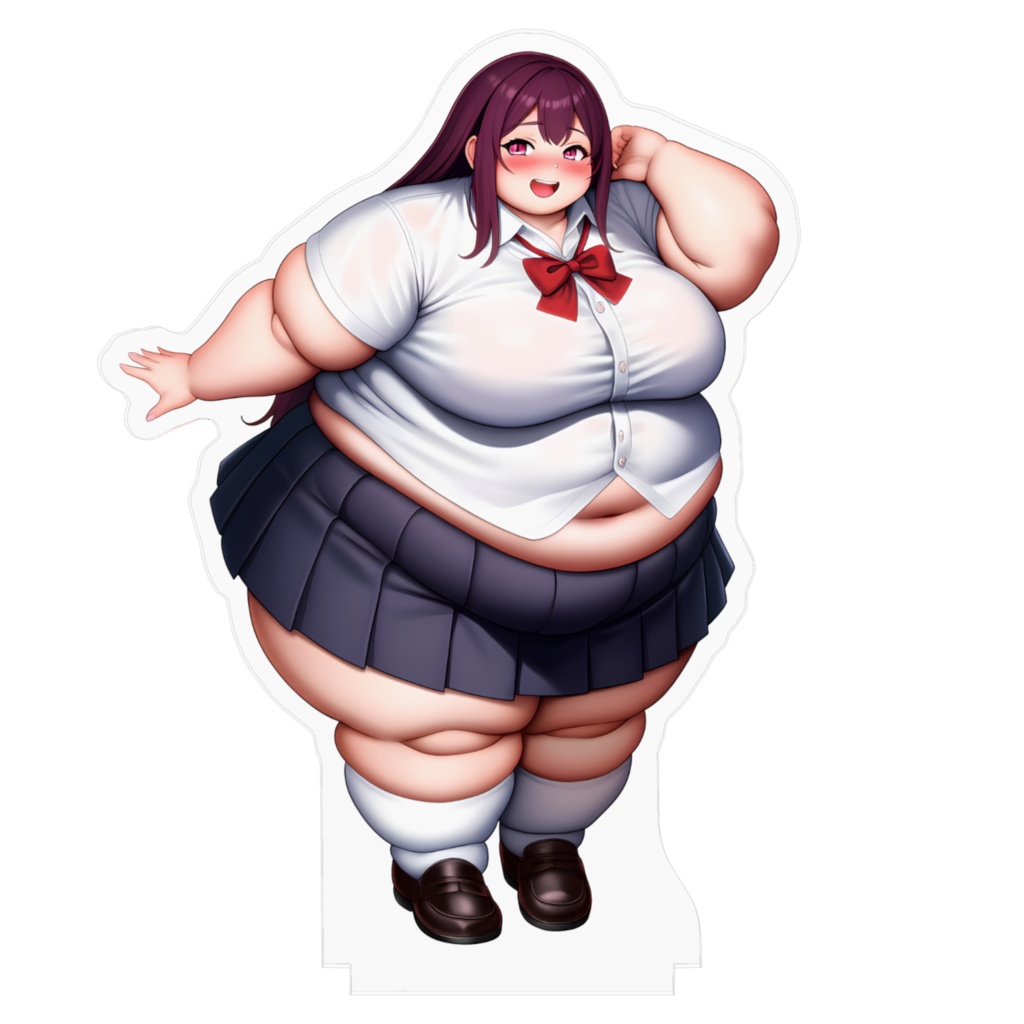 制服女子肥満化シリーズ アクリルフィギュア 相川ゆうか