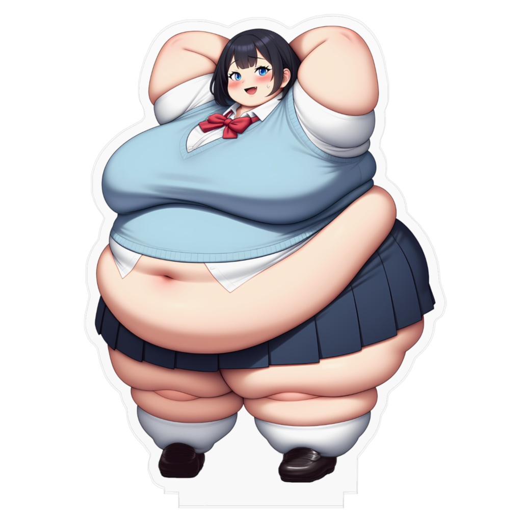 制服女子肥満化シリーズ アクリルフィギュア 原谷みこと