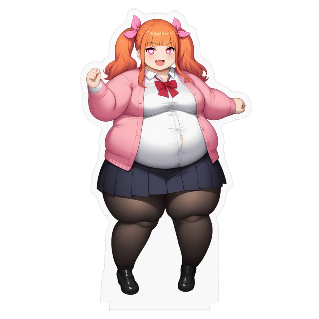 制服女子肥満化シリーズ アクリルフィギュア 辻本こころ