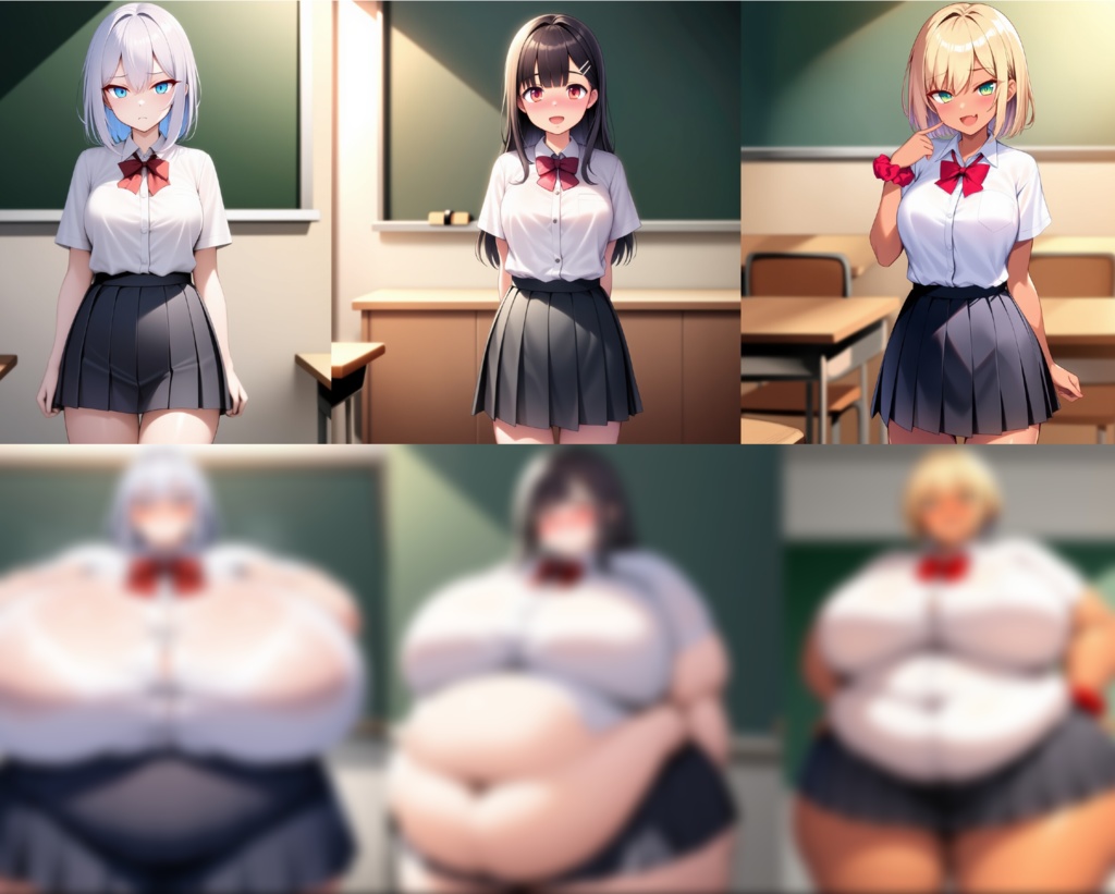 制服女子肥満化シリーズ 外伝その2