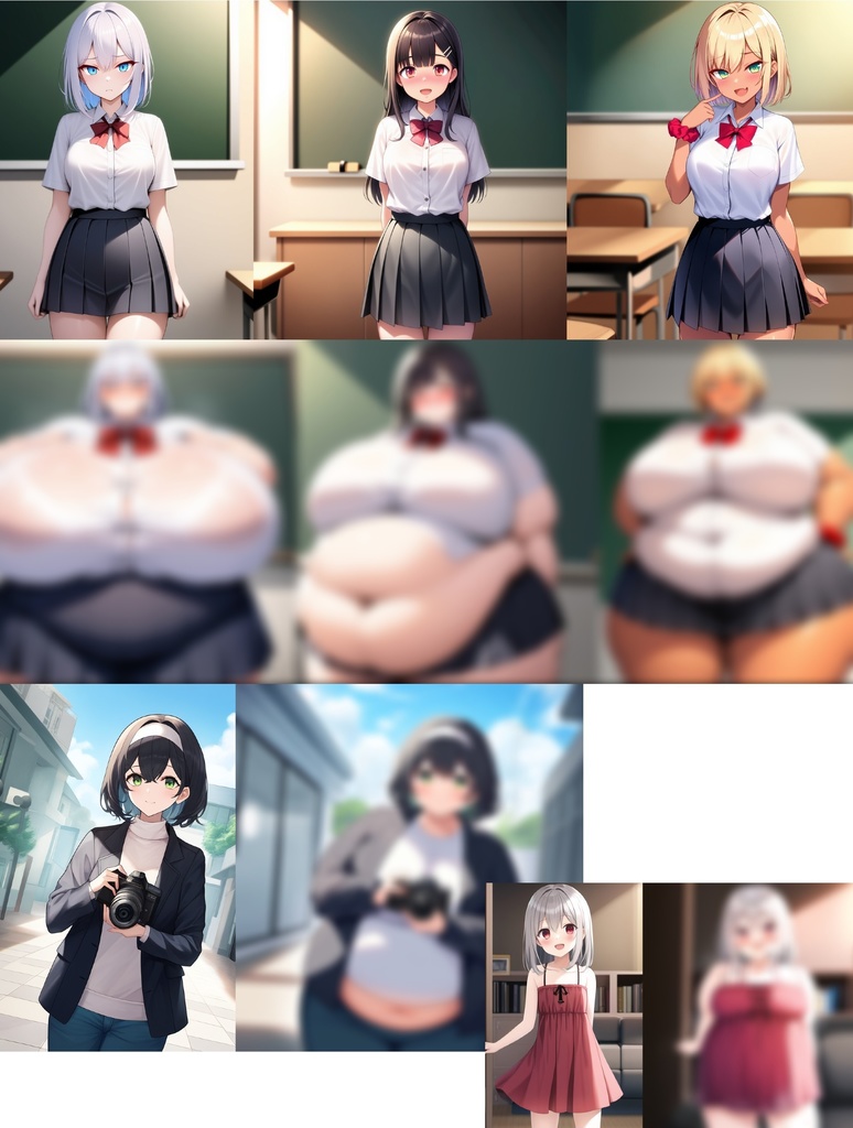 制服女子肥満化シリーズ　外伝その2