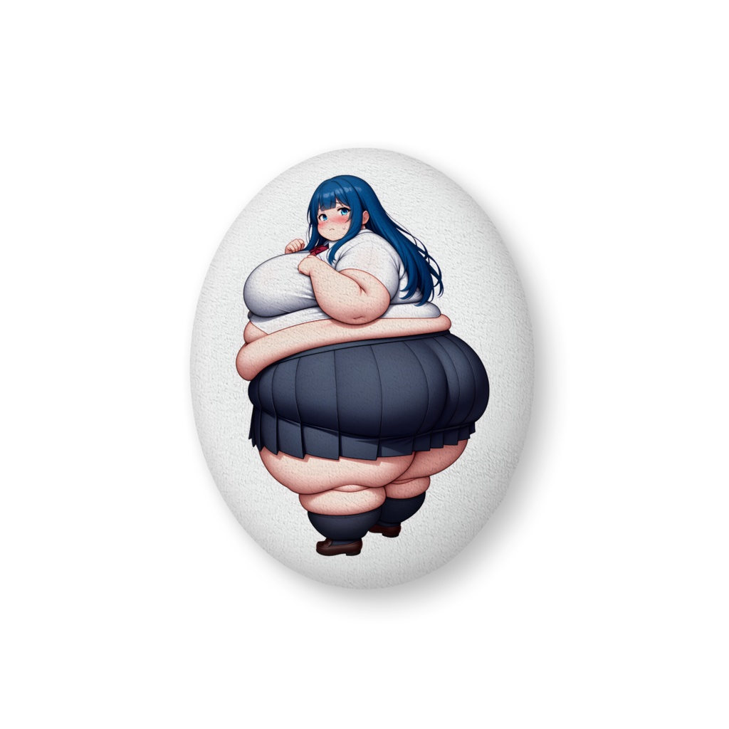 制服女子肥満化シリーズ クッション 青柳れいか