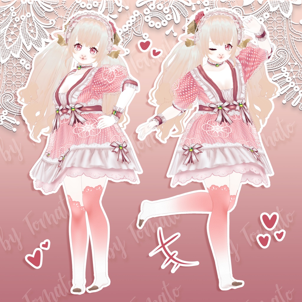 [Vroid] Cherry Blossom Dress