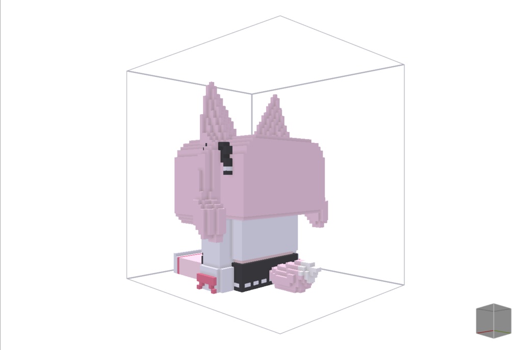 【無料】ボクセル人形「カリン」