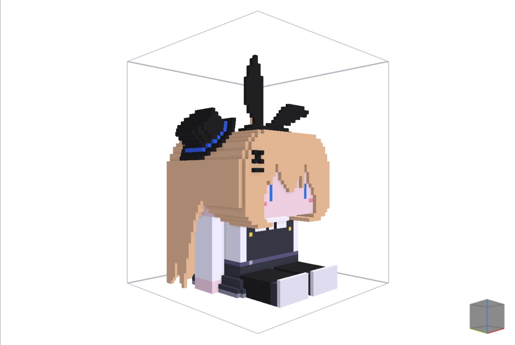 【無料】ボクセル人形「リア-アリス」