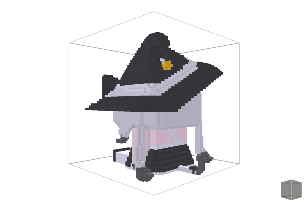 【無料】ボクセル人形「舞夜」