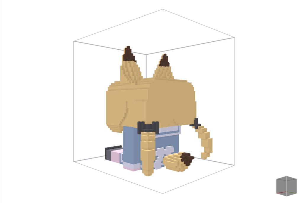 【無料】ボクセル人形「あまなつ」