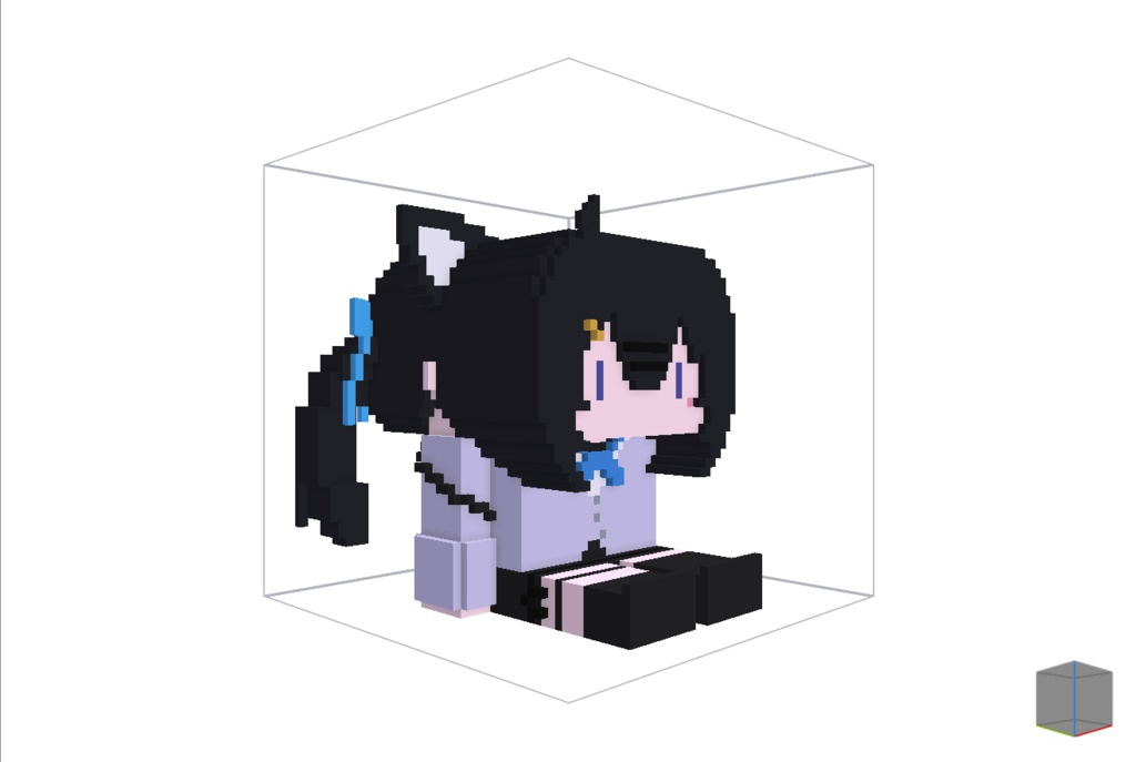 【無料】ボクセル人形「セフィラ」
