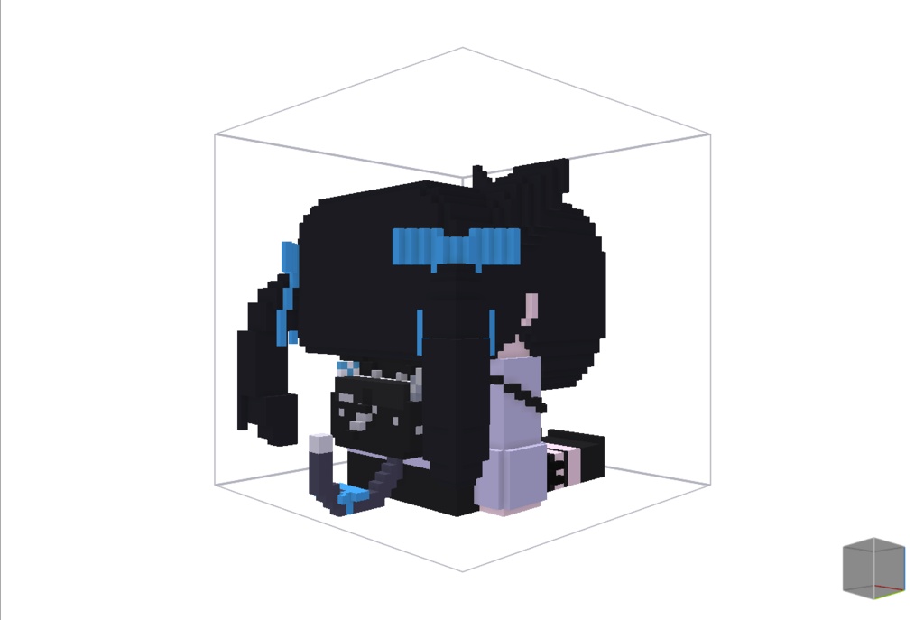 【無料】ボクセル人形「セフィラ」