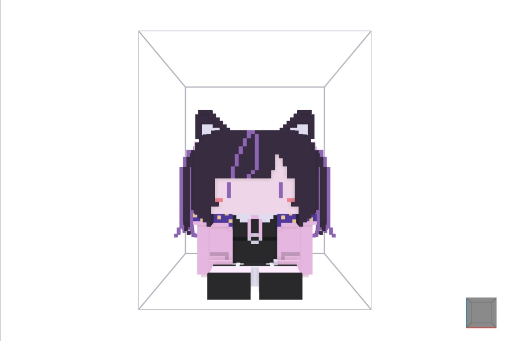 【無料】ボクセル人形「あのん」
