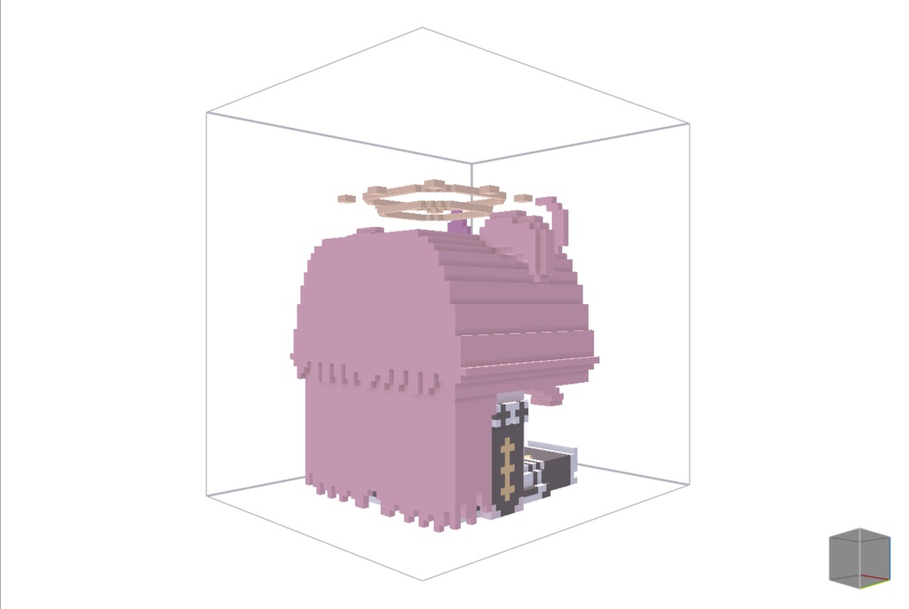 【無料】ボクセル人形「セレスティア」