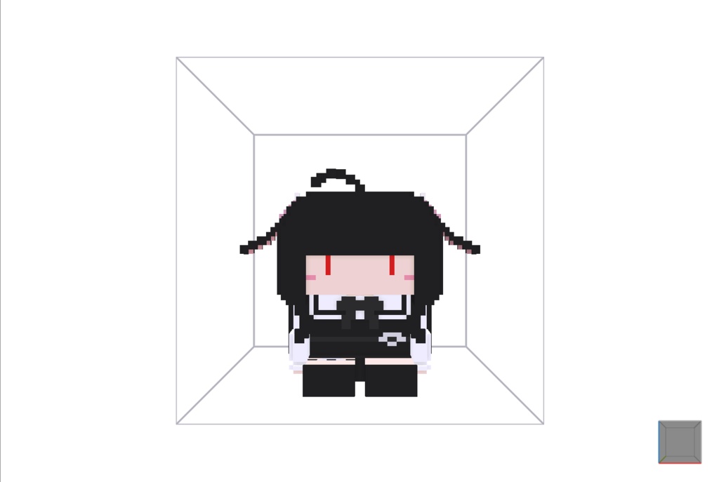 【無料】ボクセル人形「ととちゃん」