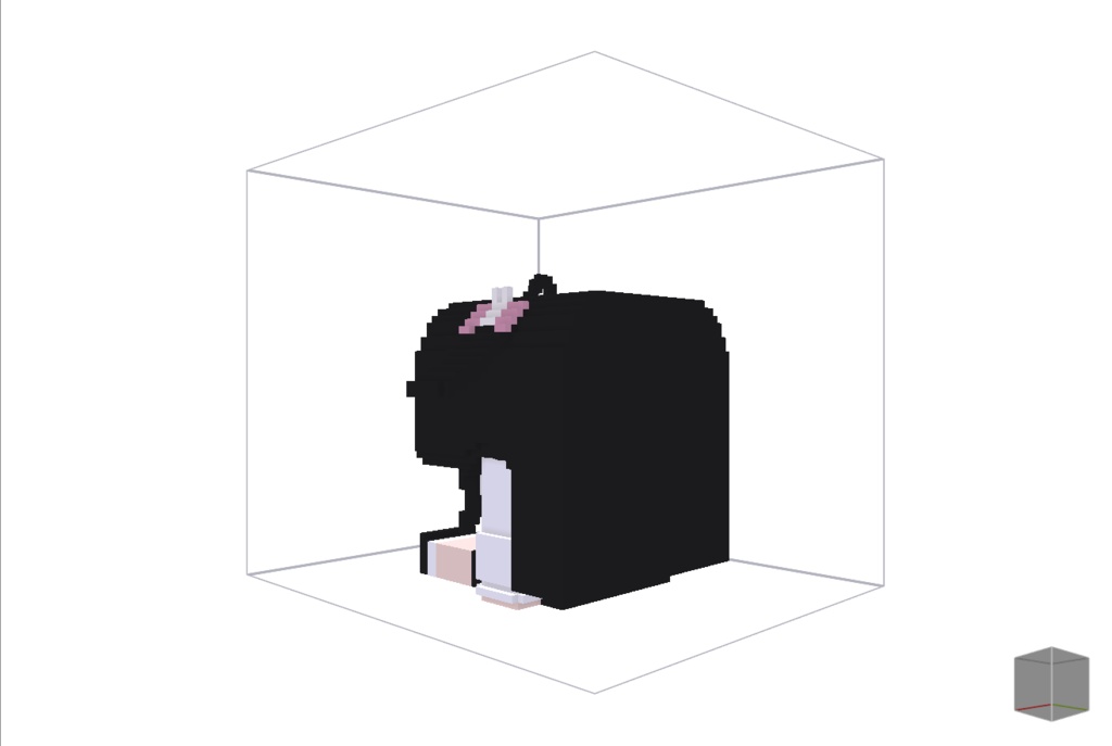 【無料】ボクセル人形「ととちゃん」