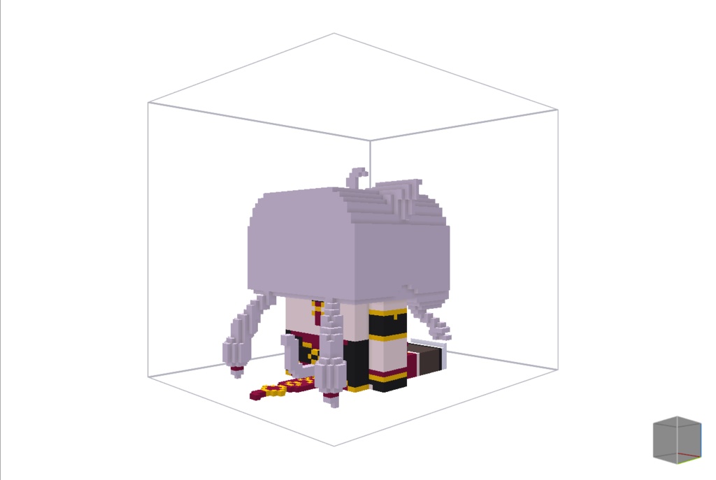 【無料】ボクセル人形「めいゆん」