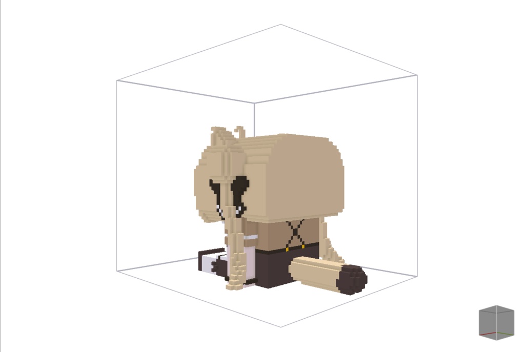 【無料】ボクセル人形「マヌカ」