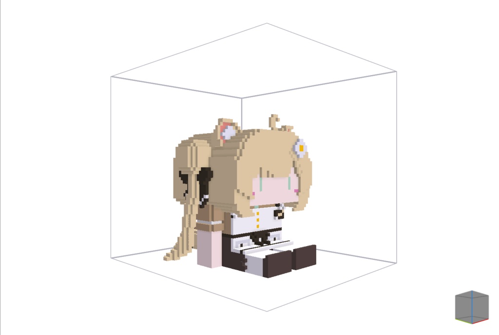 【無料】ボクセル人形「マヌカ」