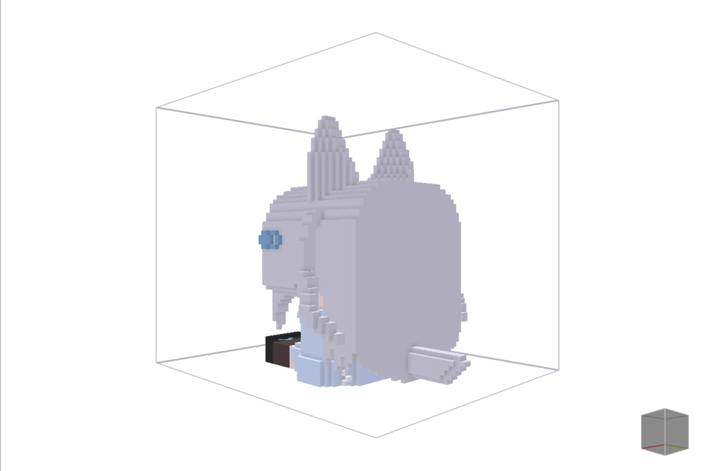 【無料】ボクセル人形「ライム」