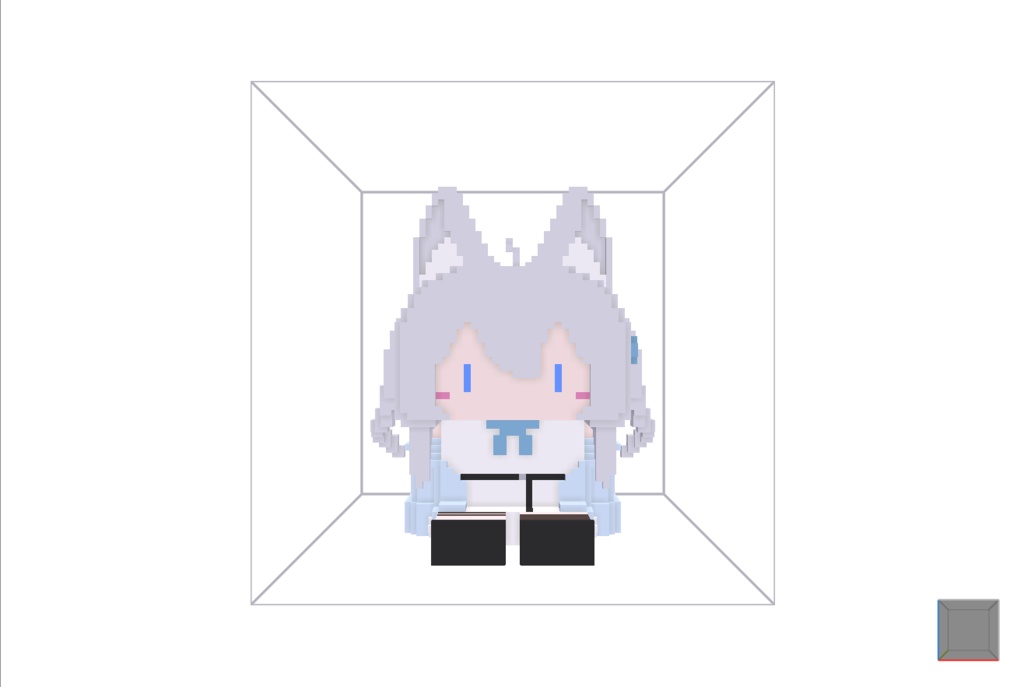 【無料】ボクセル人形「ライム」