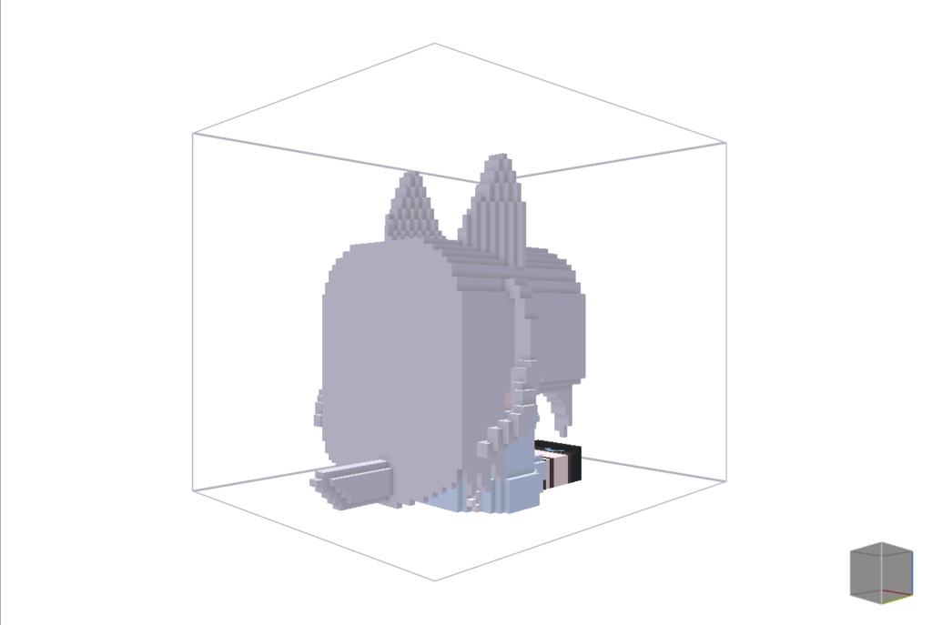 【無料】ボクセル人形「ライム」