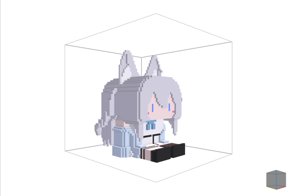 【無料】ボクセル人形「ライム」