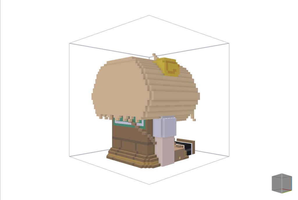 【無料】ボクセル人形「メープル」