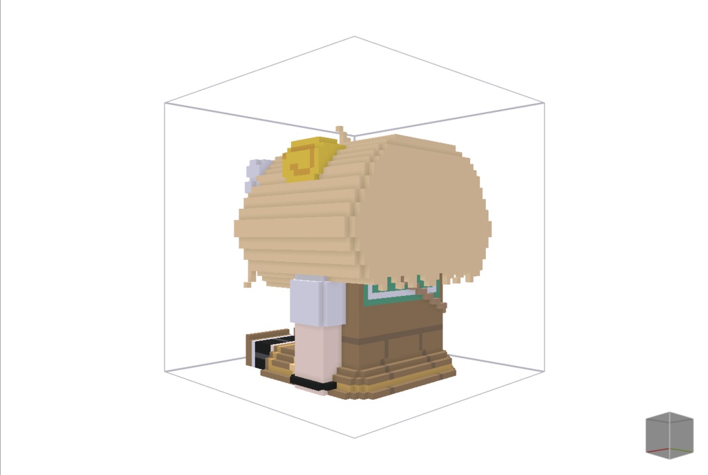 【無料】ボクセル人形「メープル」