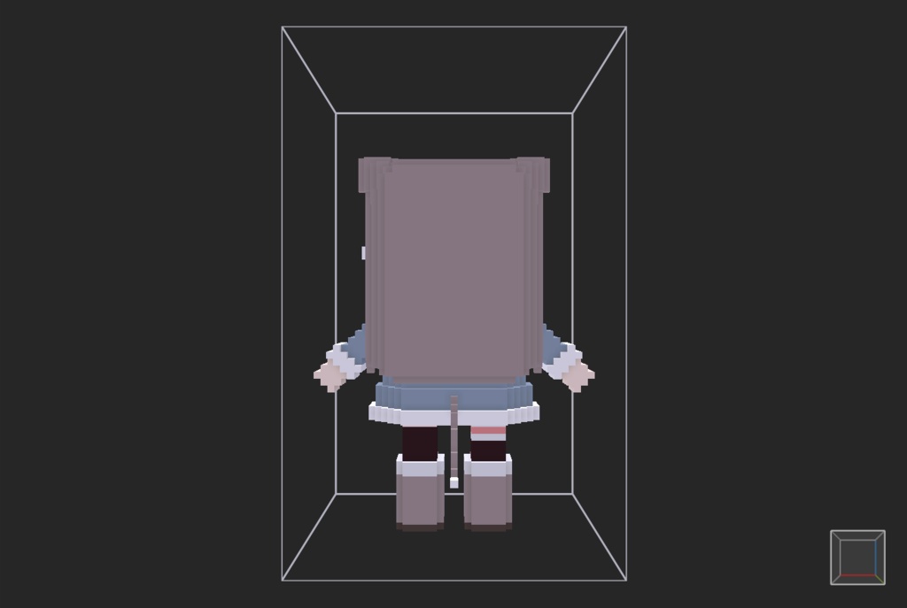 【無料】ボクセル人形「ミルク」v2