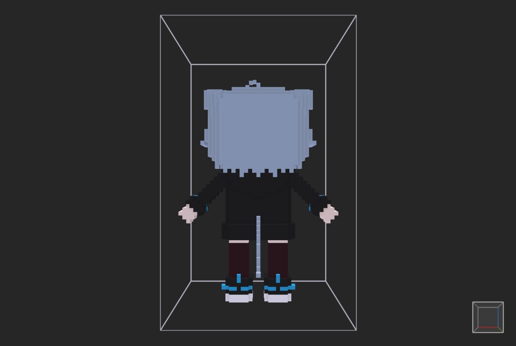 【無料】ボクセル人形「ラスク」v2