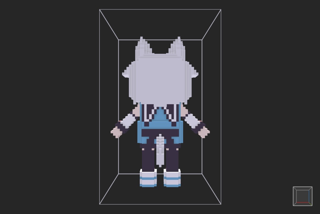 【無料】ボクセル人形「ミント」v2