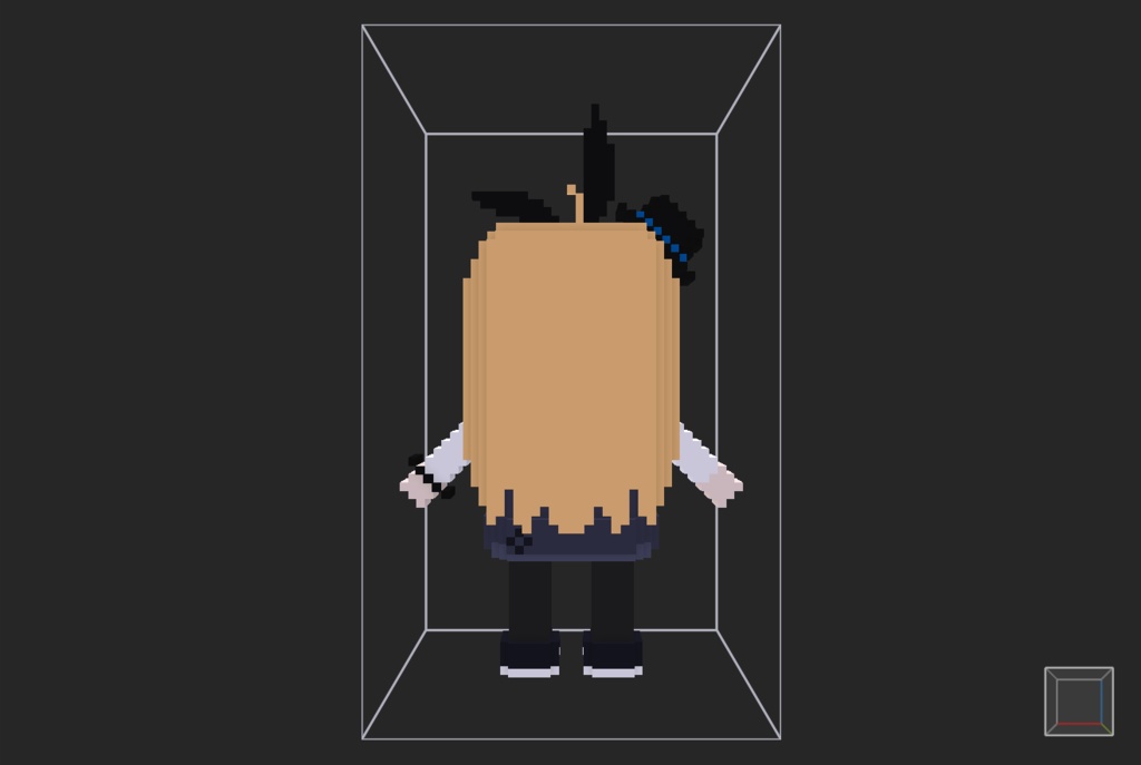 【無料】ボクセル人形「リア-アリス」v2