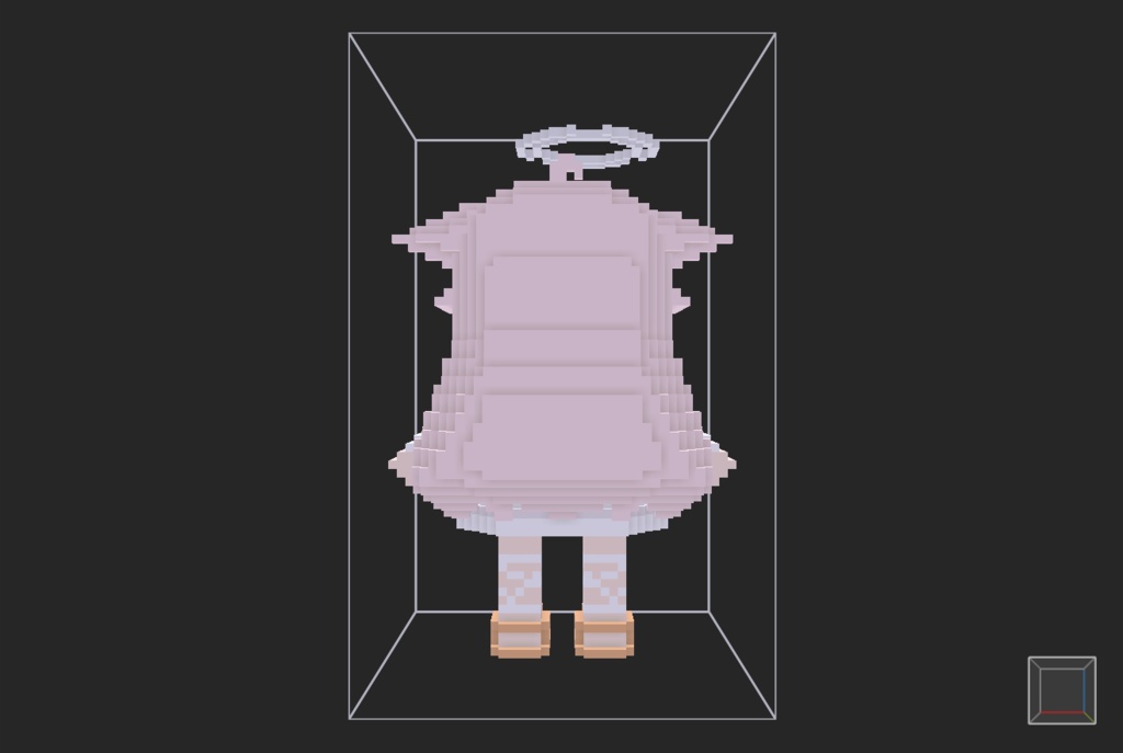 【無料】ボクセル人形「ソラハ」v2