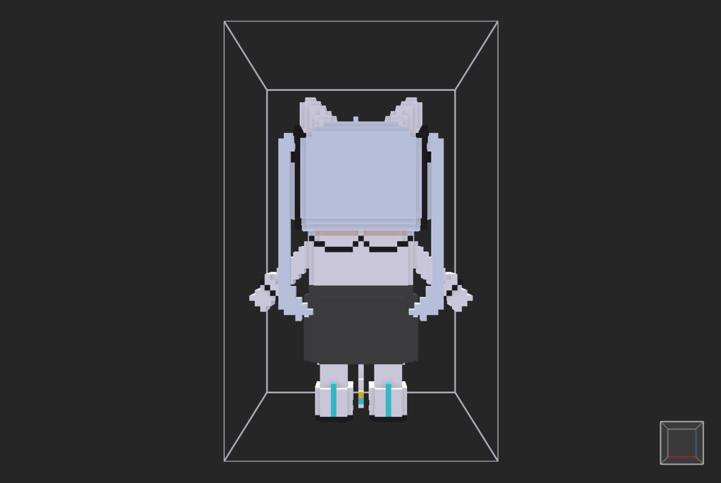 【無料】ボクセル人形「サフィー」v2