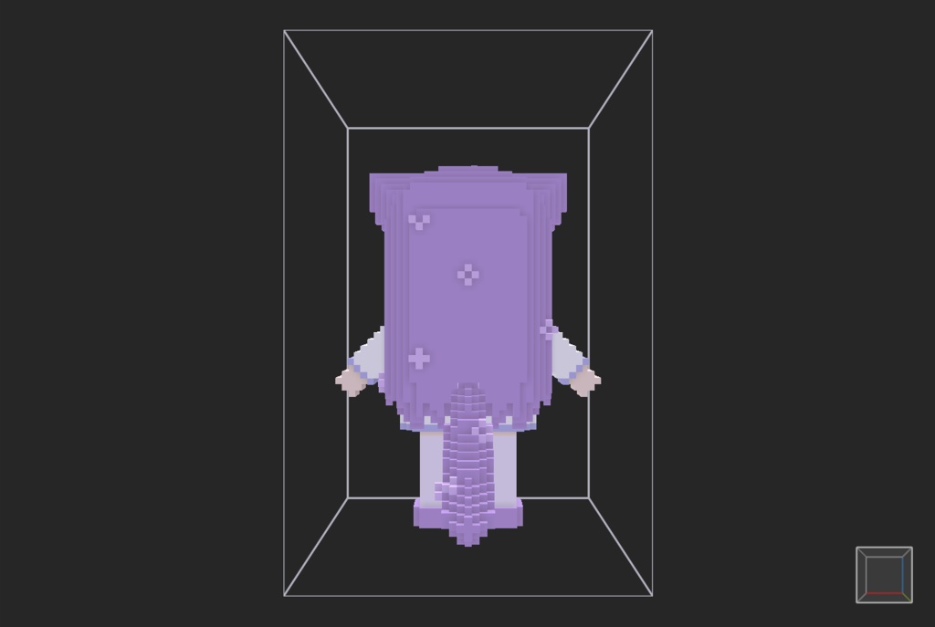 【無料】ボクセル人形「萌」v2