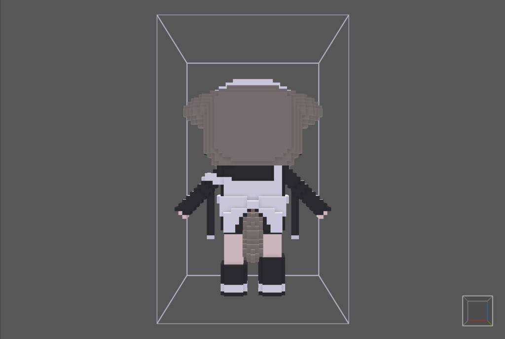 【無料】ボクセル人形「真冬」v2