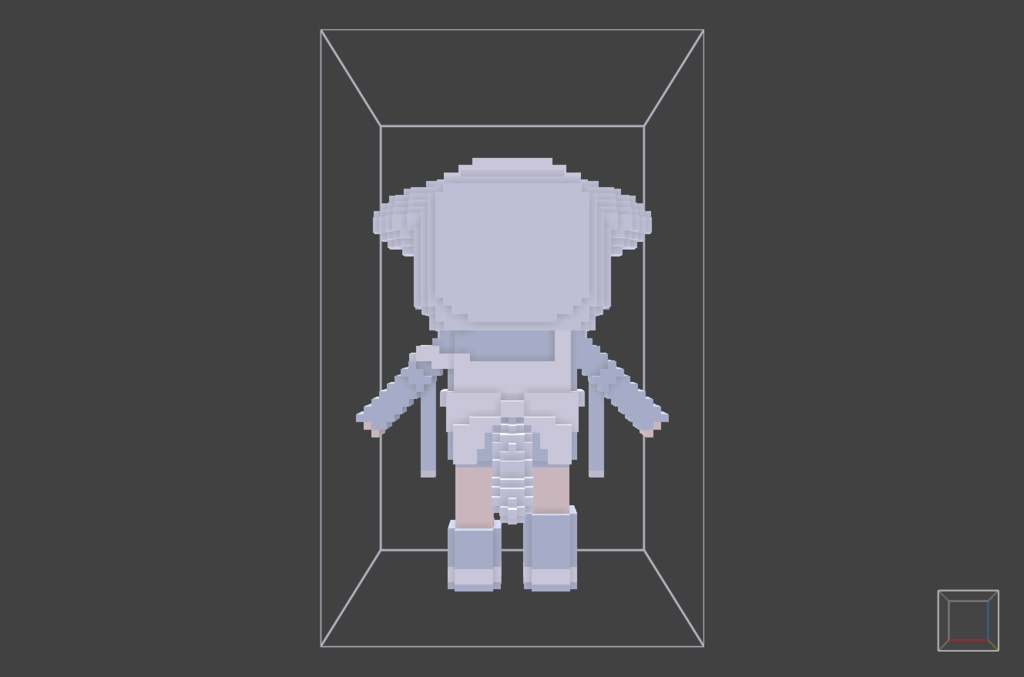 【無料】ボクセル人形「真冬」v2