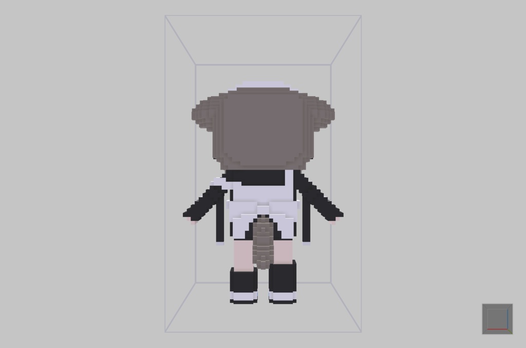 【無料】ボクセル人形「真冬」v2